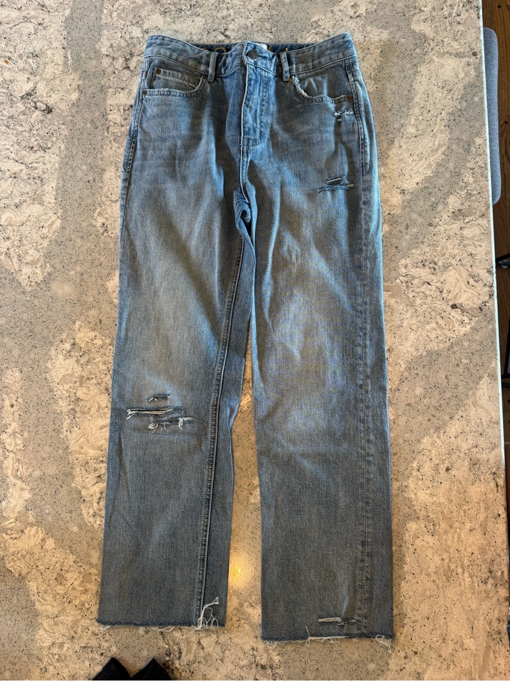 NWOT Kate Spade Straight-Leg Jeans in Faded Blue